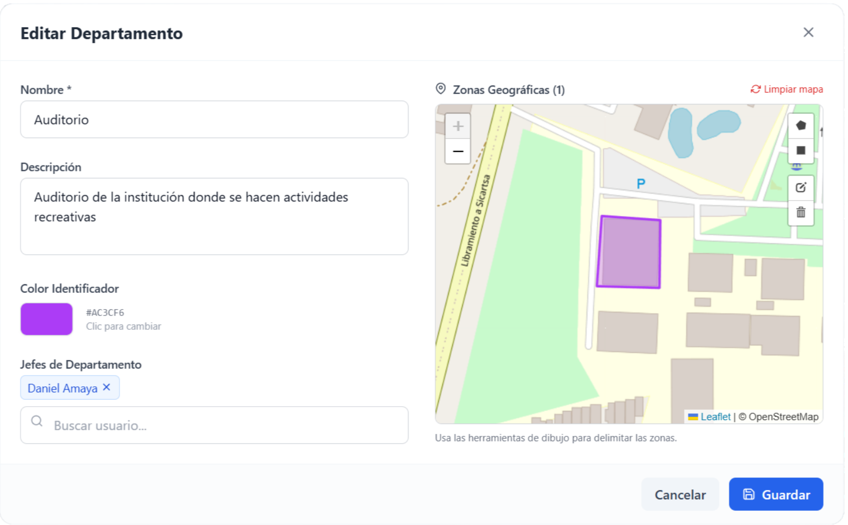 Gestión de Departamentos
